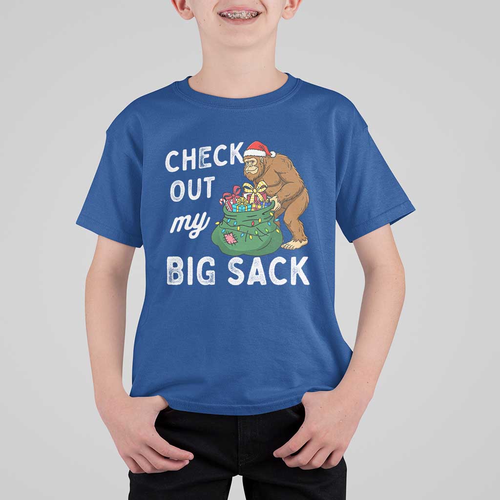 Santa Bigfoot Christmas T Shirt For Kid Funny Sasquatch Xmas Joke - Wonder Print Shop