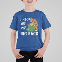 Santa Bigfoot Christmas T Shirt For Kid Funny Sasquatch Xmas Joke - Wonder Print Shop