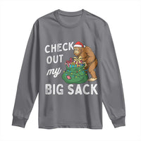 Santa Bigfoot Christmas Long Sleeve Shirt Funny Sasquatch Xmas Joke - Wonder Print Shop