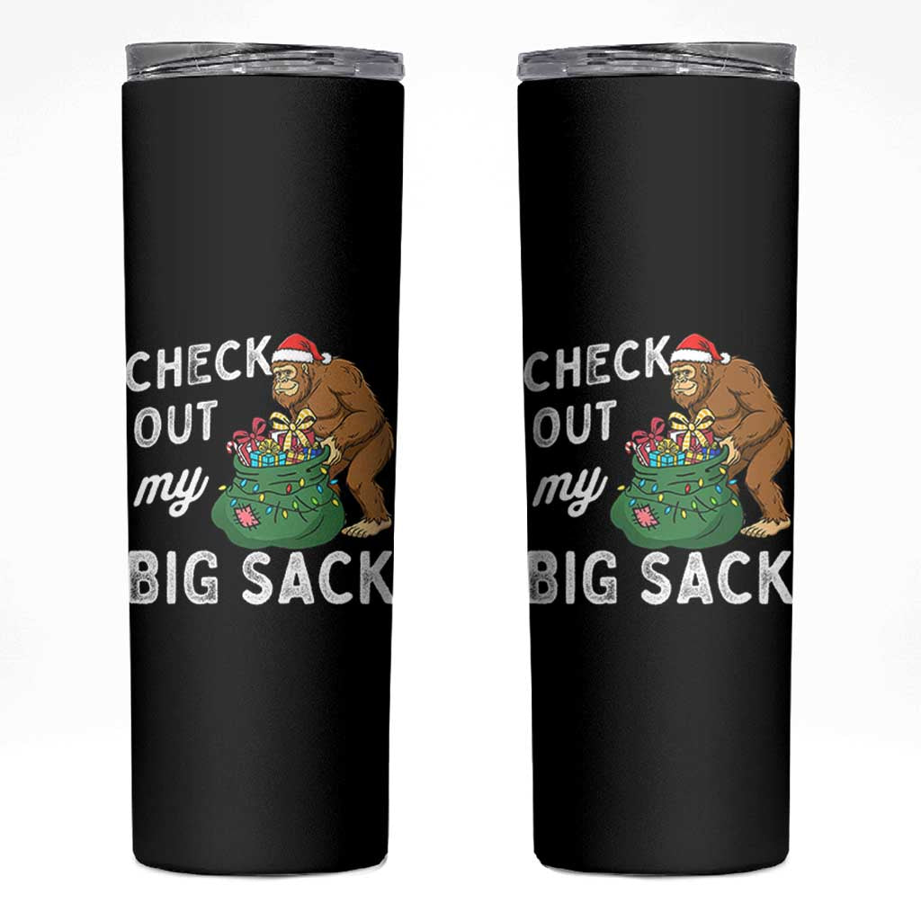 Santa Bigfoot Christmas Skinny Tumbler Funny Sasquatch Xmas Joke - Wonder Print Shop