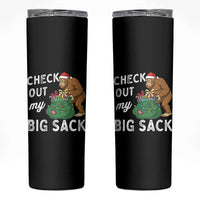 Santa Bigfoot Christmas Skinny Tumbler Funny Sasquatch Xmas Joke - Wonder Print Shop