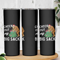 Santa Bigfoot Christmas Skinny Tumbler Funny Sasquatch Xmas Joke - Wonder Print Shop