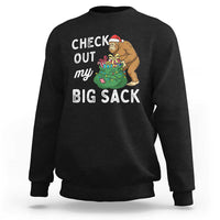 Santa Bigfoot Christmas Sweatshirt Funny Sasquatch Xmas Joke - Wonder Print Shop