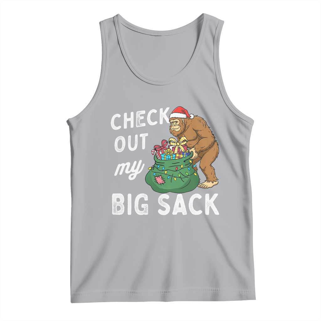 Santa Bigfoot Christmas Tank Top Funny Sasquatch Xmas Joke - Wonder Print Shop