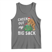 Santa Bigfoot Christmas Tank Top Funny Sasquatch Xmas Joke - Wonder Print Shop