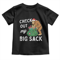 Santa Bigfoot Christmas Toddler T Shirt Funny Sasquatch Xmas Joke - Wonder Print Shop