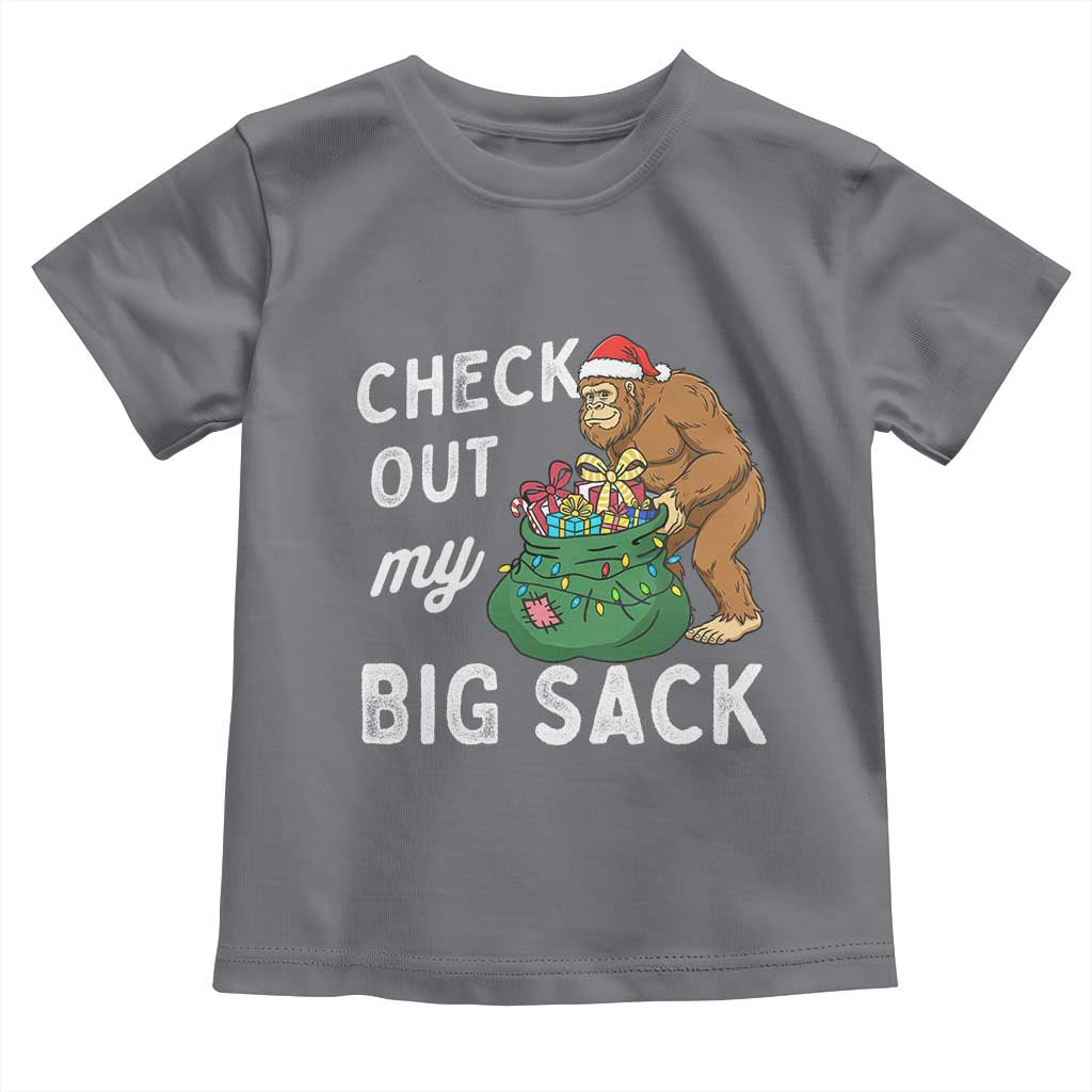 Santa Bigfoot Christmas Toddler T Shirt Funny Sasquatch Xmas Joke - Wonder Print Shop