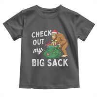 Santa Bigfoot Christmas Toddler T Shirt Funny Sasquatch Xmas Joke - Wonder Print Shop