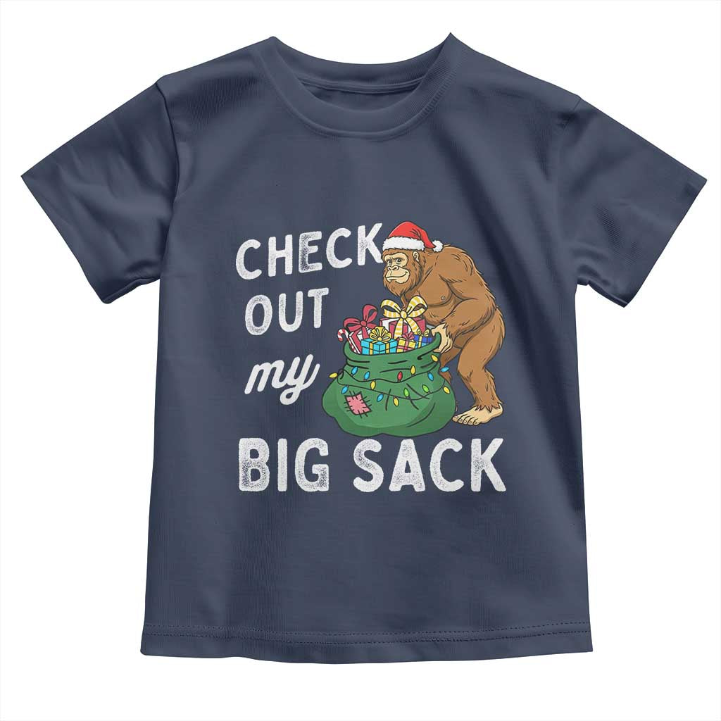 Santa Bigfoot Christmas Toddler T Shirt Funny Sasquatch Xmas Joke - Wonder Print Shop