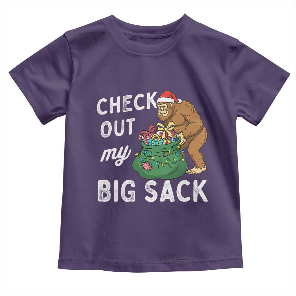 Santa Bigfoot Christmas Toddler T Shirt Funny Sasquatch Xmas Joke - Wonder Print Shop