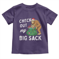 Santa Bigfoot Christmas Toddler T Shirt Funny Sasquatch Xmas Joke - Wonder Print Shop