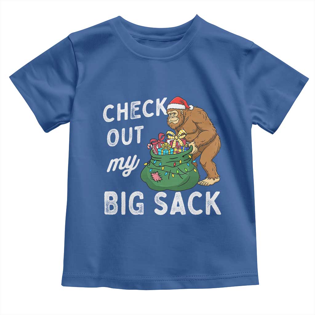 Santa Bigfoot Christmas Toddler T Shirt Funny Sasquatch Xmas Joke - Wonder Print Shop