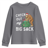 Santa Bigfoot Christmas Youth Sweatshirt Funny Sasquatch Xmas Joke - Wonder Print Shop
