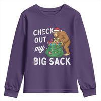 Santa Bigfoot Christmas Youth Sweatshirt Funny Sasquatch Xmas Joke - Wonder Print Shop