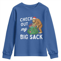Santa Bigfoot Christmas Youth Sweatshirt Funny Sasquatch Xmas Joke - Wonder Print Shop