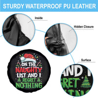 Funny Christmas Spare Tire Cover On The Naughty List I Regret Nothing - Wonder Print Shop