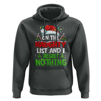 Funny Christmas Hoodie On The Naughty List I Regret Nothing - Wonder Print Shop