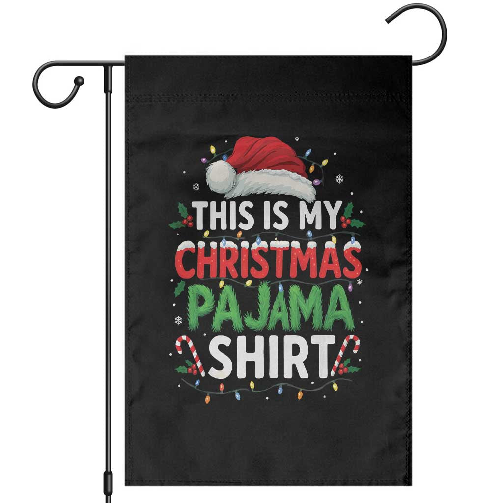 This Is My Christmas Pajama Garden Flag Funny Xmas PJs - Wonder Print Shop