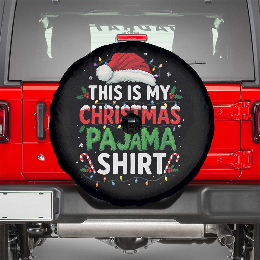 This Is My Christmas Pajama Spare Tire Cover Funny Xmas PJs - Wonder Print Shop