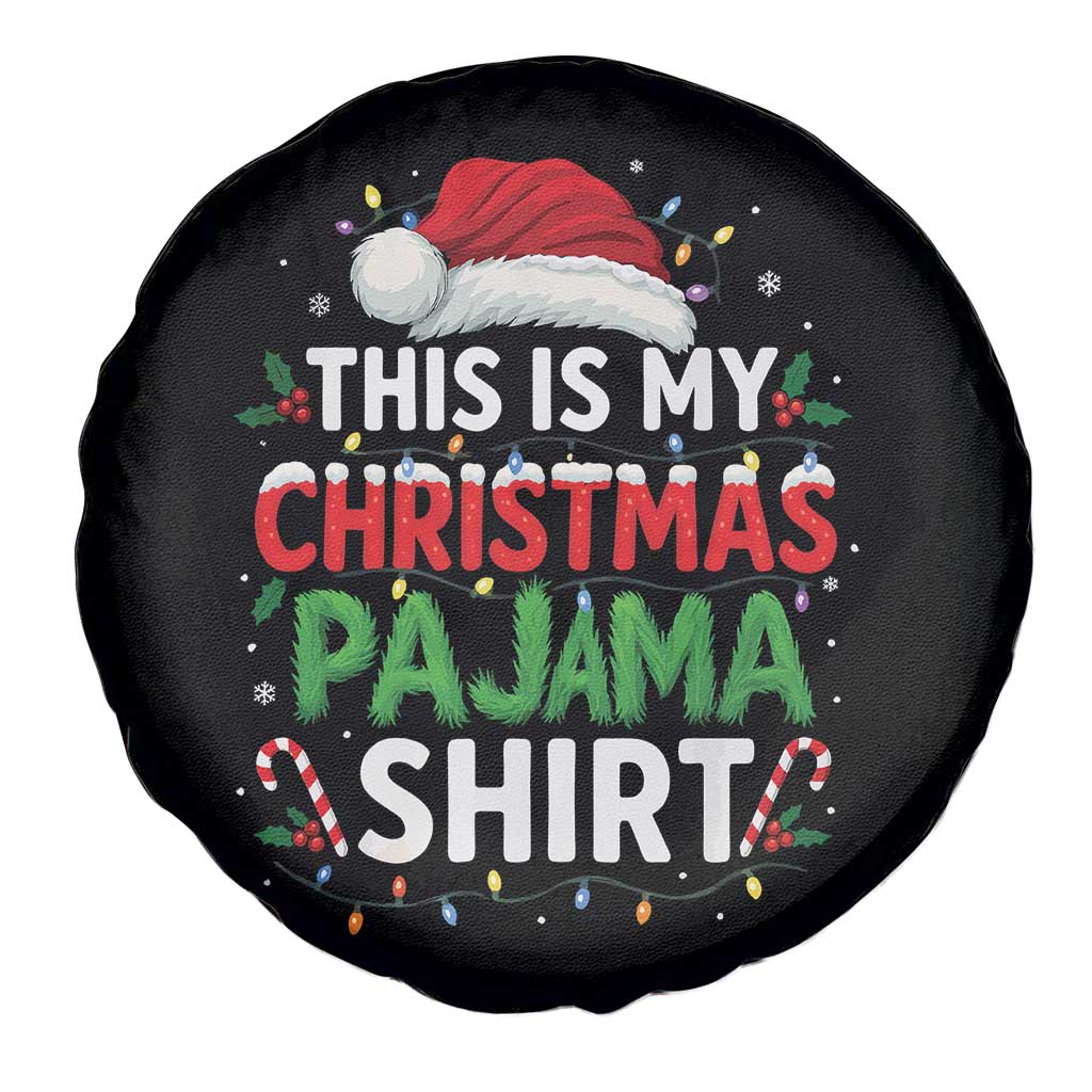 This Is My Christmas Pajama Spare Tire Cover Funny Xmas PJs - Wonder Print Shop