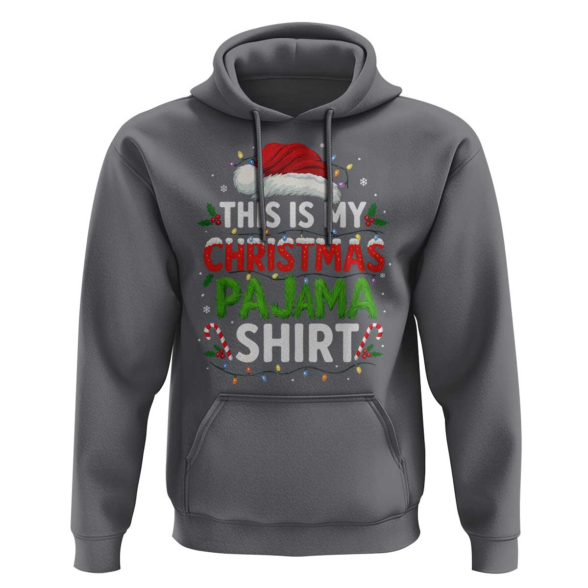 This Is My Christmas Pajama Hoodie Funny Xmas PJs - Wonder Print Shop
