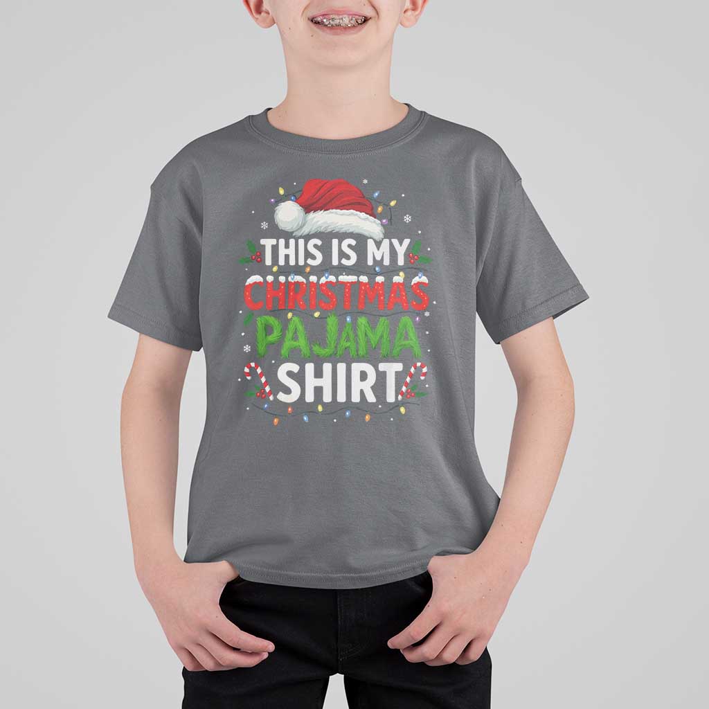 This Is My Christmas Pajama T Shirt For Kid Funny Xmas PJs - Wonder Print Shop