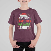 This Is My Christmas Pajama T Shirt For Kid Funny Xmas PJs - Wonder Print Shop