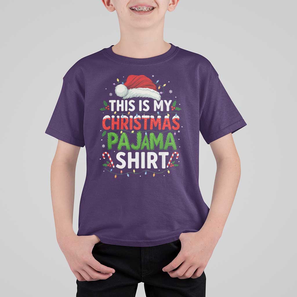 This Is My Christmas Pajama T Shirt For Kid Funny Xmas PJs - Wonder Print Shop
