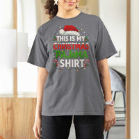 This Is My Christmas Pajama T Shirt For Women Funny Xmas PJs - Wonder Print Shop
