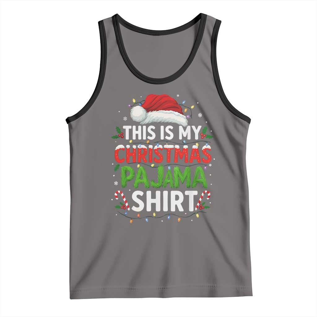 This Is My Christmas Pajama Tank Top Funny Xmas PJs - Wonder Print Shop