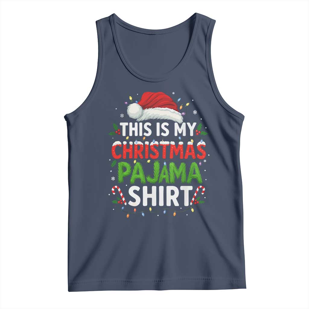 This Is My Christmas Pajama Tank Top Funny Xmas PJs - Wonder Print Shop