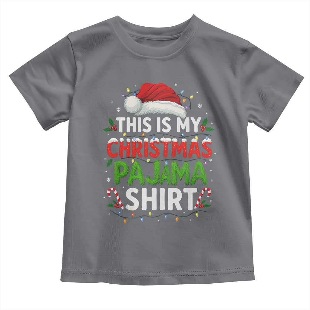 This Is My Christmas Pajama Toddler T Shirt Funny Xmas PJs - Wonder Print Shop