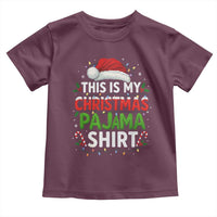 This Is My Christmas Pajama Toddler T Shirt Funny Xmas PJs - Wonder Print Shop