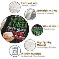 Funny Christmas Throw Blanket I'm The Gift Family Pajama - Wonder Print Shop