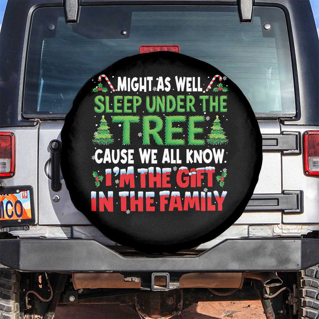 Funny Christmas Spare Tire Cover I'm The Gift Family Pajama - Wonder Print Shop