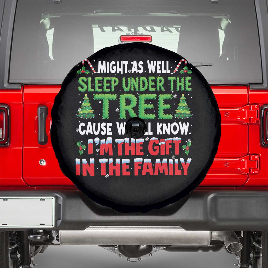 Funny Christmas Spare Tire Cover I'm The Gift Family Pajama - Wonder Print Shop