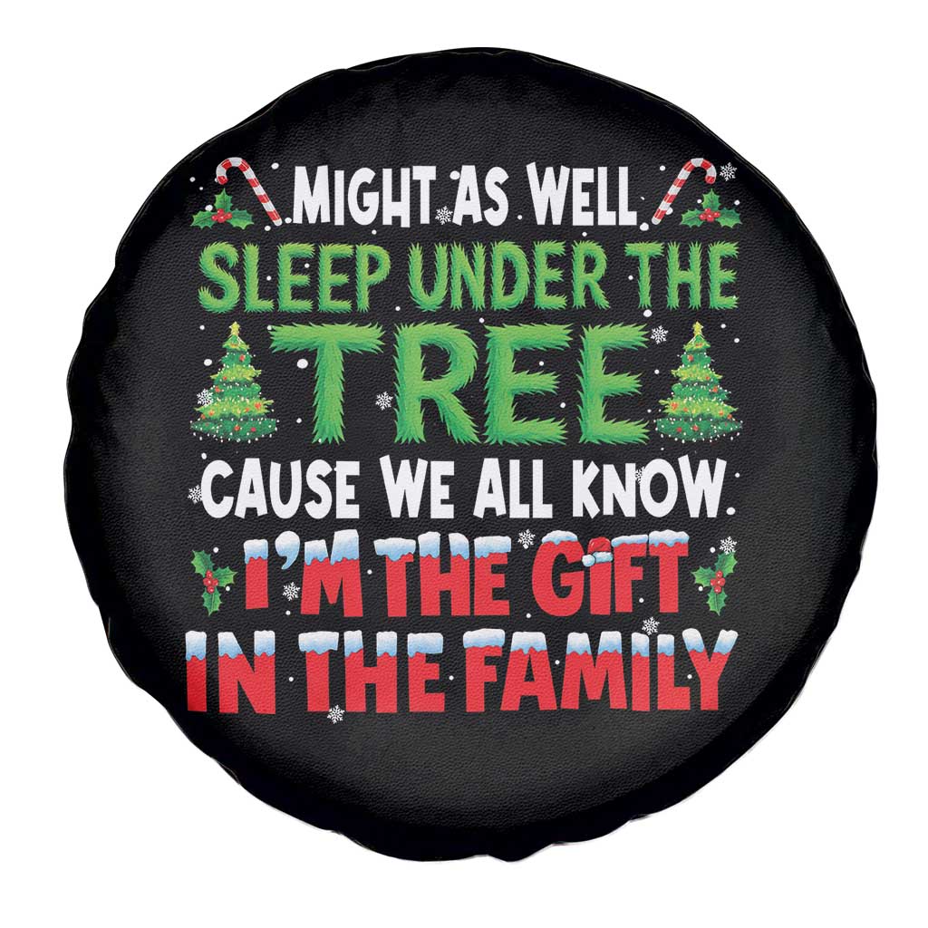 Funny Christmas Spare Tire Cover I'm The Gift Family Pajama - Wonder Print Shop