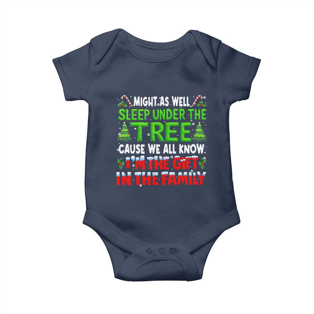 Funny Christmas Baby Onesie I'm The Gift Family Pajama - Wonder Print Shop
