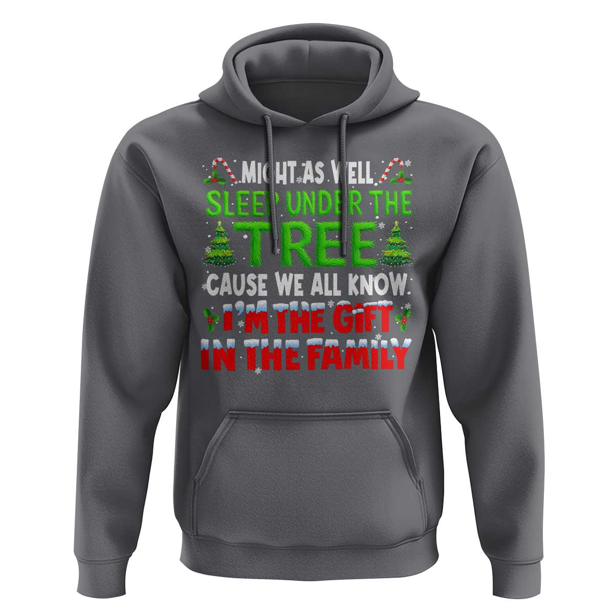 Funny Christmas Hoodie I'm The Gift Family Pajama - Wonder Print Shop