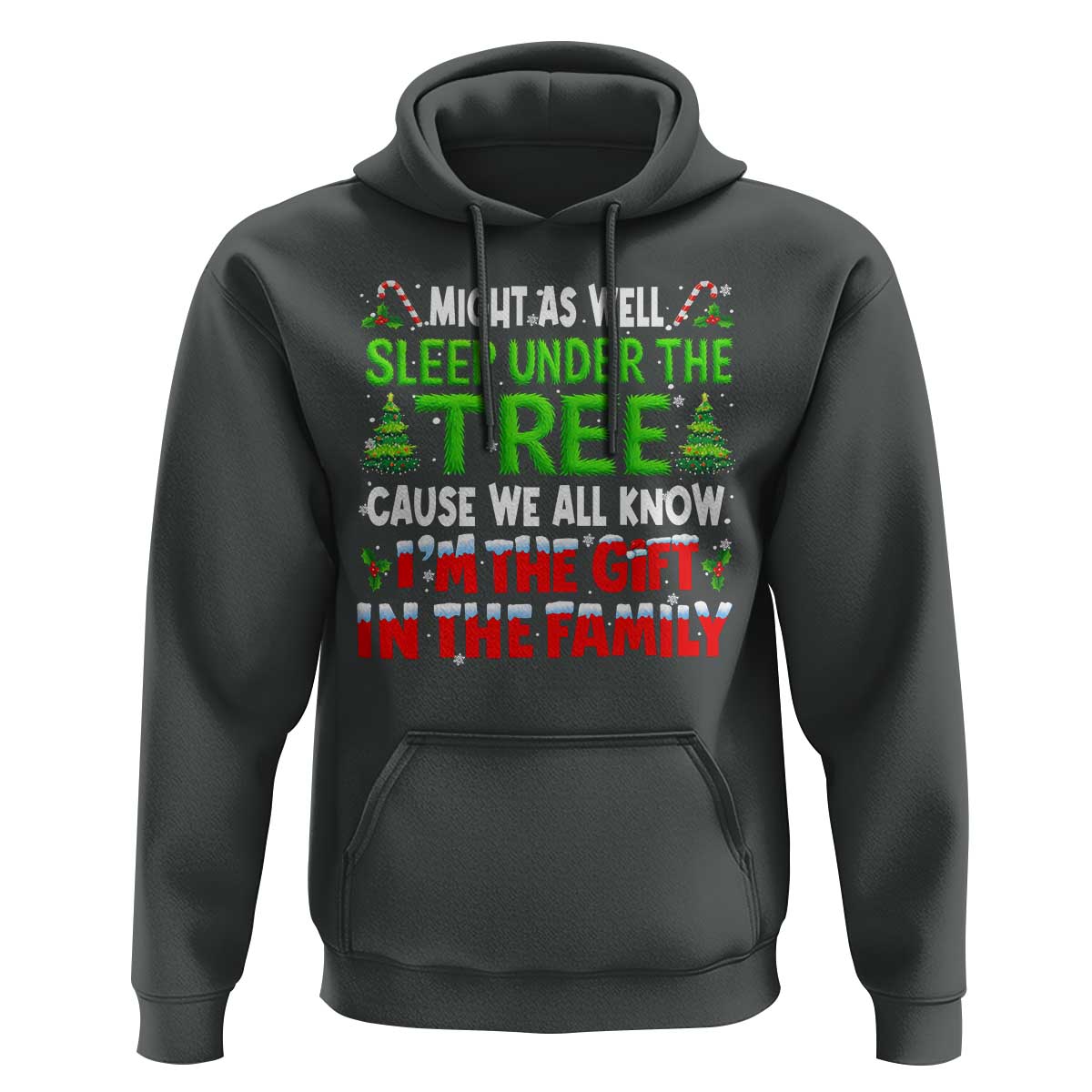 Funny Christmas Hoodie I'm The Gift Family Pajama - Wonder Print Shop