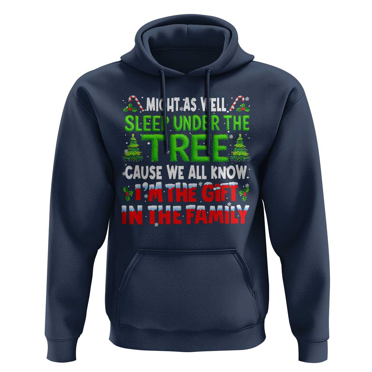 Funny Christmas Hoodie I'm The Gift Family Pajama - Wonder Print Shop