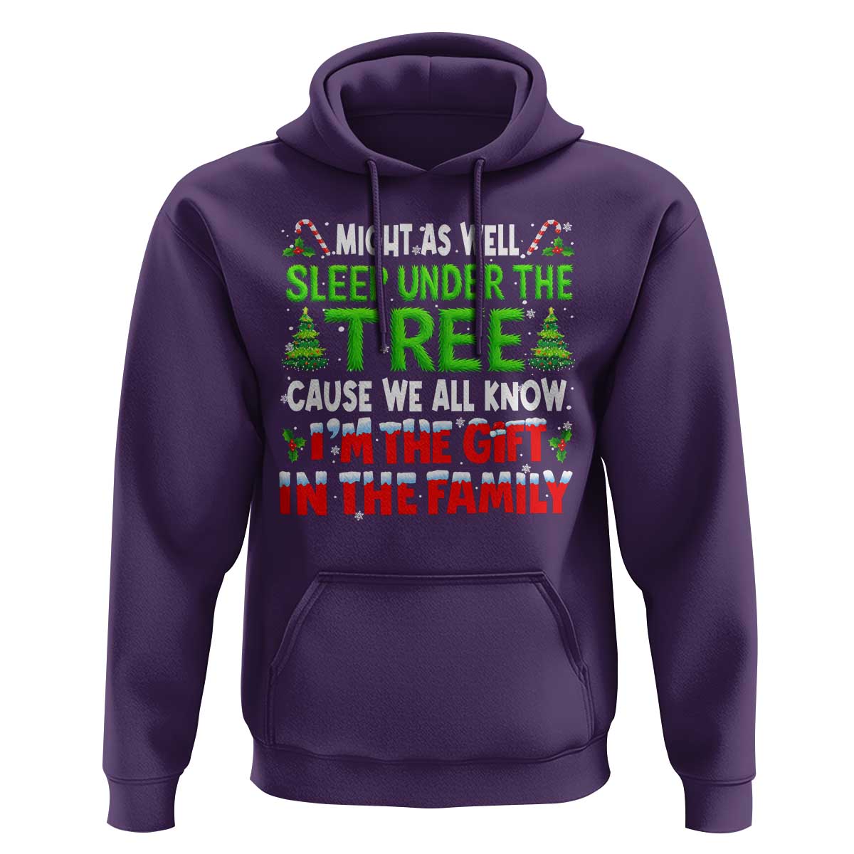 Funny Christmas Hoodie I'm The Gift Family Pajama - Wonder Print Shop