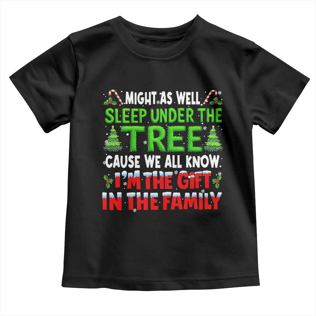 Funny Christmas Toddler T Shirt I'm The Gift Family Pajama - Wonder Print Shop