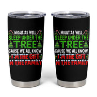 Funny Christmas Tumbler Cup I'm The Gift Family Pajama - Wonder Print Shop