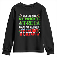 Funny Christmas Youth Sweatshirt I'm The Gift Family Pajama - Wonder Print Shop