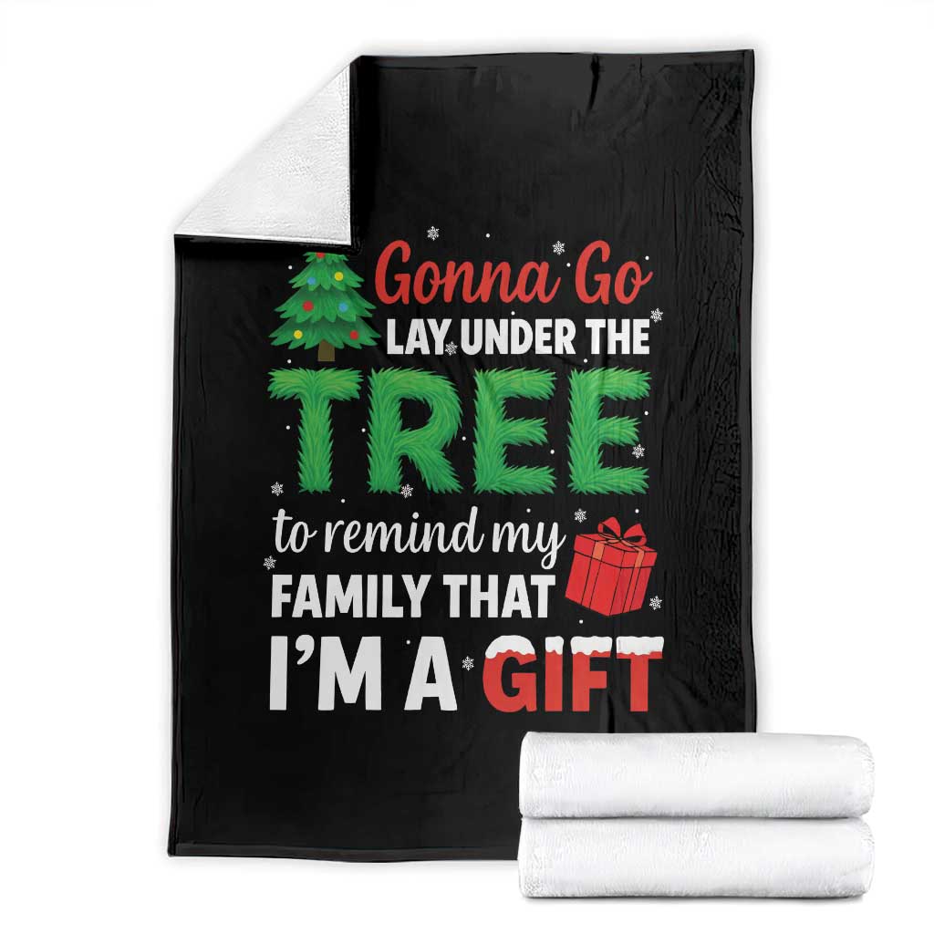 Funny Christmas Throw Blanket Lay Under The Tree Xmas Family Pajama Gift - Wonder Print Shop