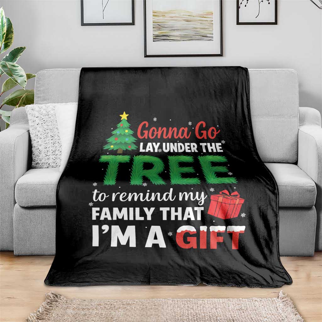 Funny Christmas Throw Blanket Lay Under The Tree Xmas Family Pajama Gift - Wonder Print Shop
