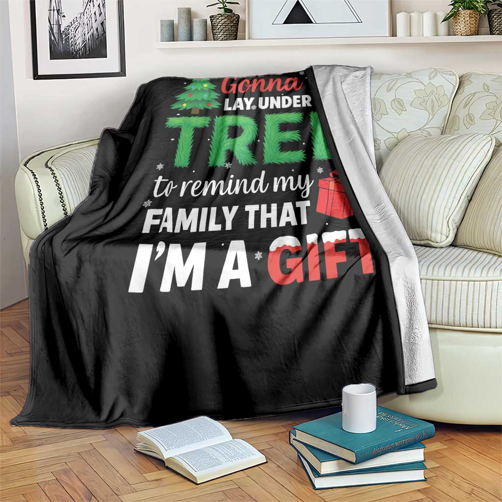 Funny Christmas Throw Blanket Lay Under The Tree Xmas Family Pajama Gift - Wonder Print Shop