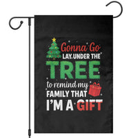 Funny Christmas Garden Flag Lay Under The Tree Xmas Family Pajama Gift - Wonder Print Shop