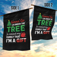 Funny Christmas Garden Flag Lay Under The Tree Xmas Family Pajama Gift - Wonder Print Shop